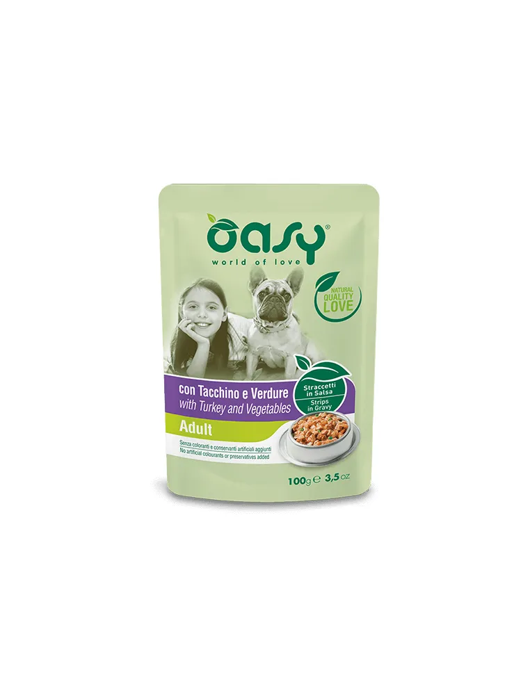 Oasy Wet Dog - Straccetti Mature Tacchi 100 G R