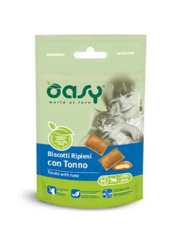 Oasy Snack Cat - Biscotti Tonno 60gr