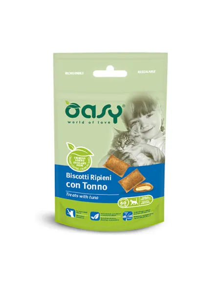 Oasy Snack Cat - Biscotti Tonno 60gr Oasy Snack Cat - Biscotti Tonno 60gr