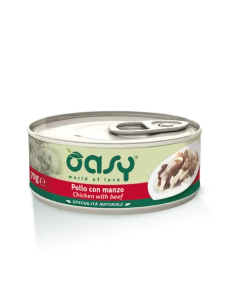 Oasy Wet Cat - Pollo Manzo 150 Gr Oasy Wet Cat - Pollo Manzo 150 Gr