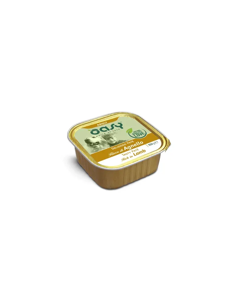 Oasy Wet Dog - Pate Agnello Vas 150 Gr