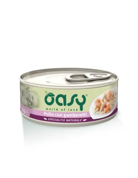 Oasy Wet Cat - Pollo Con Gamberetti 150 Gr
