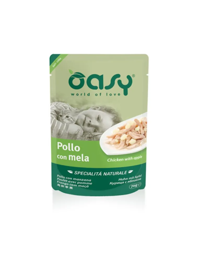 Oasy Wet Cat – Pollo Mela 70g