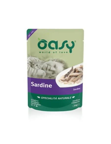 Oasy Wet Cat - Sardine Verdure 70g