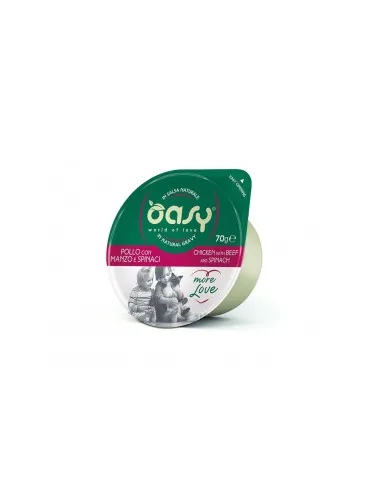 Oasy Wet Cat - Pollo Manzo Spinaci 70 gr