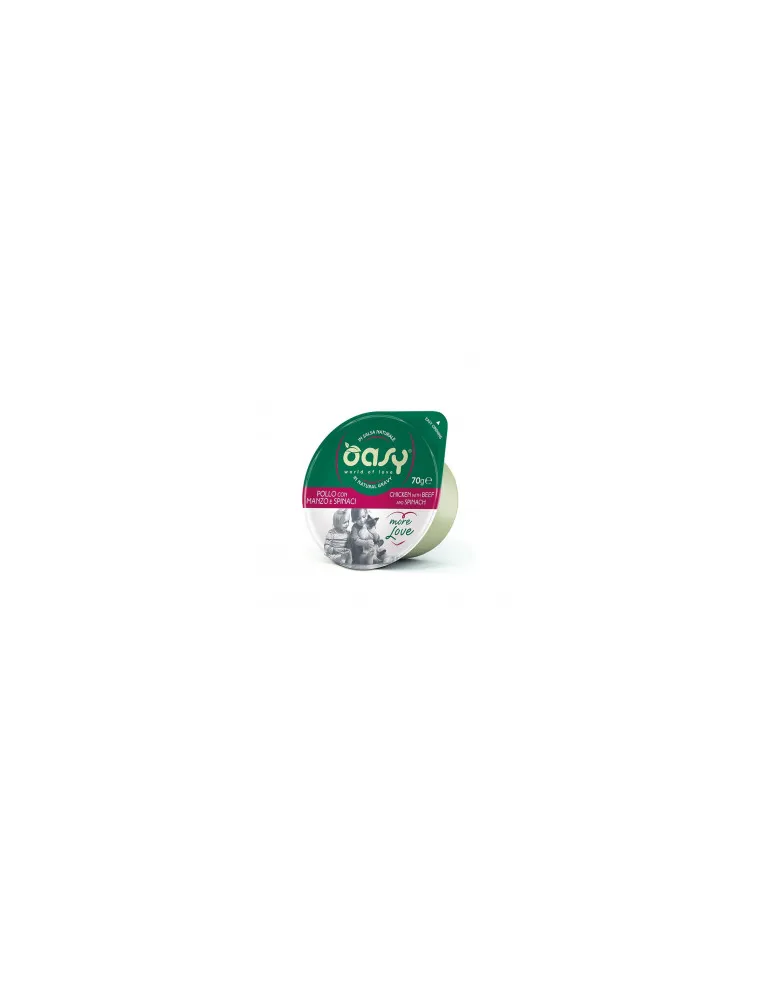 Oasy Wet Cat - Pollo Manzo Spinaci 70 gr