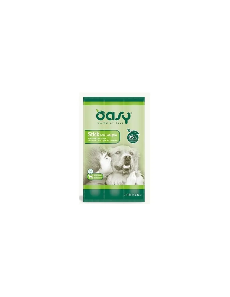 Oasy Snack Dog - Stick Coniglio 3x12gr