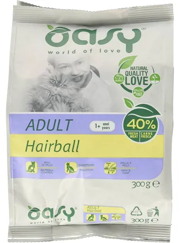 Oasy Dry Gatto - Adult Hairball 300 G R