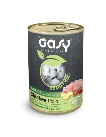 Oasy Wet Dog Grain Free - Adult M/L Pollo 400 Gr