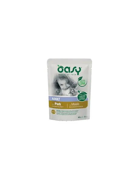 Oasy Wet Cat - Bocconcini Maiale 85g Oasy Wet Cat - Bocconcini Maiale 85g