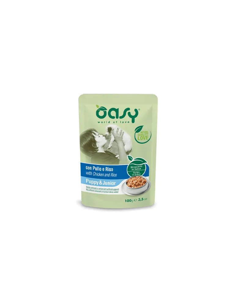 Oasy Wet Dog - Straccetti Puppy Pollo 100gr