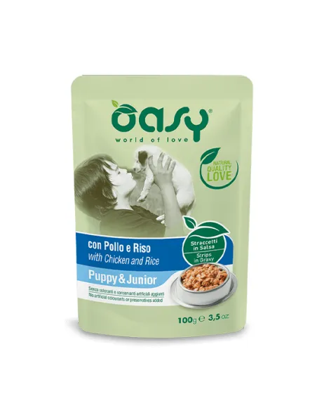 Oasy Wet Dog - Straccetti Puppy Pollo 100gr