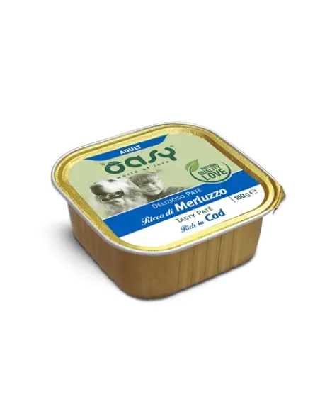 Oasy Wet Dog - Pate Merluzzo Vas 150 Gr