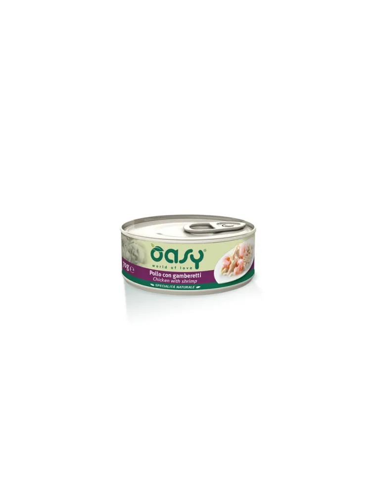 Oasy Wet Cat - Pollo Con Gamberetti 70 Gr