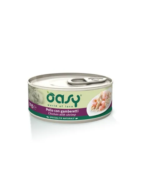 Oasy Wet Cat - Pollo Con Gamberetti 70 Gr Oasy Wet Cat - Pollo Con Gamberetti 70 Gr