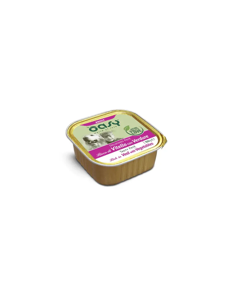 Oasy Wet Dog - Pate Vitello Vas 150 Gr