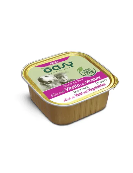 Oasy Wet Dog - Pate Vitello Vas 150 Gr