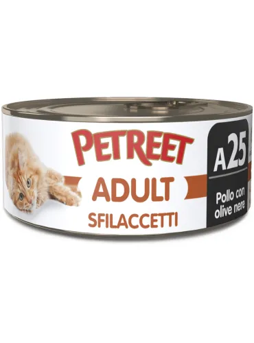 Pet Sfilacetti Poulet Olives Noires 70g