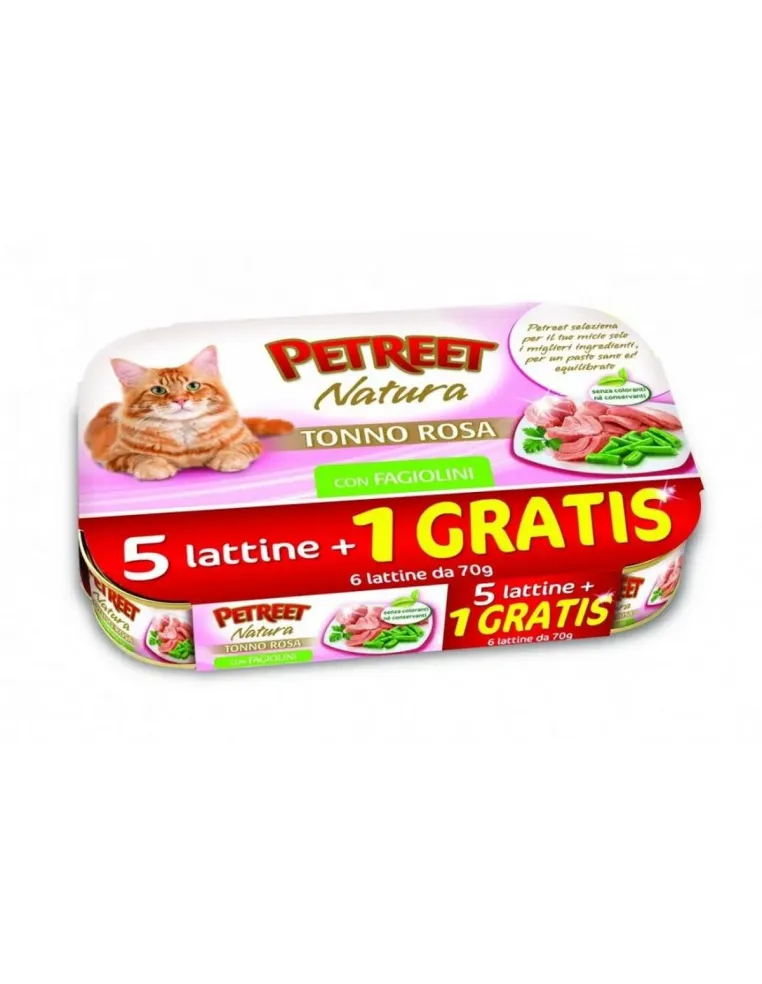 Tonno Rosa Petreet 6x70g - Cibo per Gatti