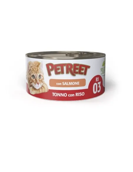 Tonno e Riso con Salmone 85g - Petreet