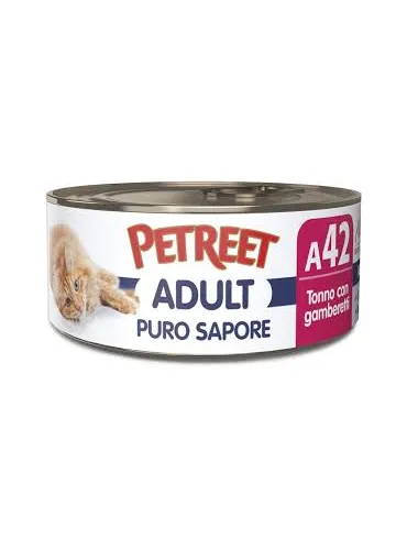 Petreet Natura Purosapore Tonno Gamberetti 70 Gr