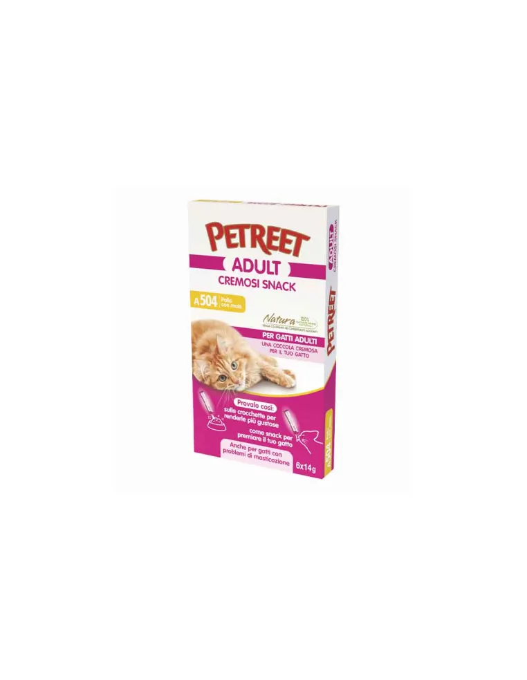 Petreet Cremosi Snack Pollo Mais 14g