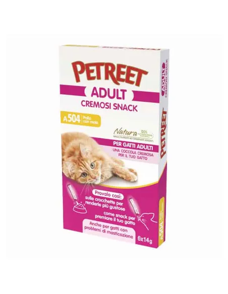 Petreet Cremosi Snack Pollo Mais 14g