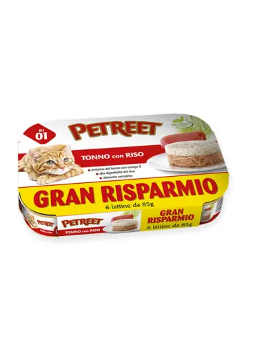 Tonno e Riso per Gatti - Petreet 85g