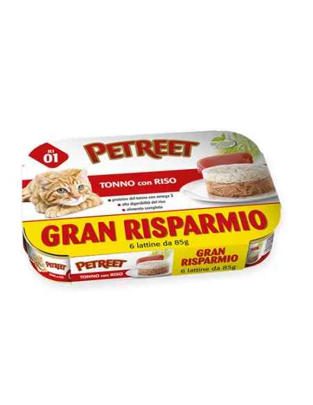 Tonno e Riso per Gatti - Petreet 85g