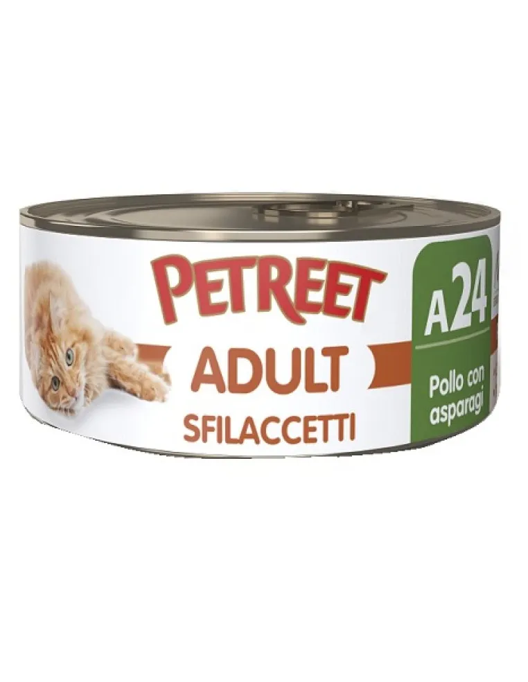 Salmone e Pollo in Gelatina 70g - Petreet Sa44 Vel