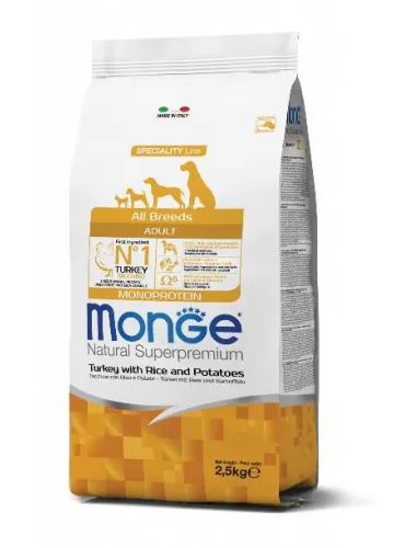 Monge Dog Adult Tacchino Riso Patate 12 Kg