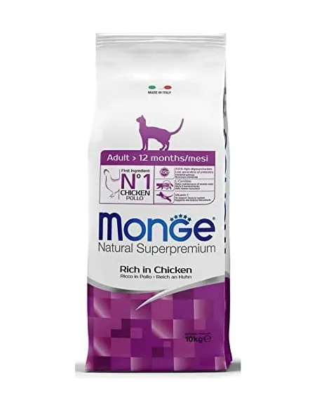 Monge gatto natural superpremium adult pollo 10 kg Monge gatto natural superpremium adult pollo 10 kg