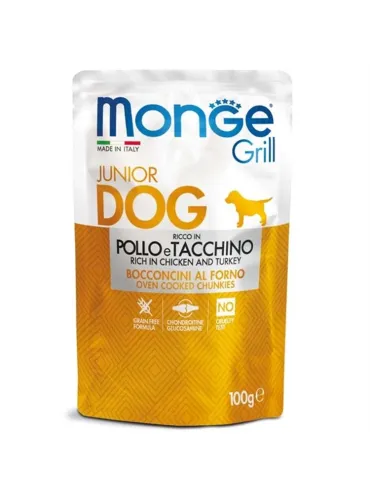 Monge Grill Dog Puppy Pollo e Tacchino 100 Gr
