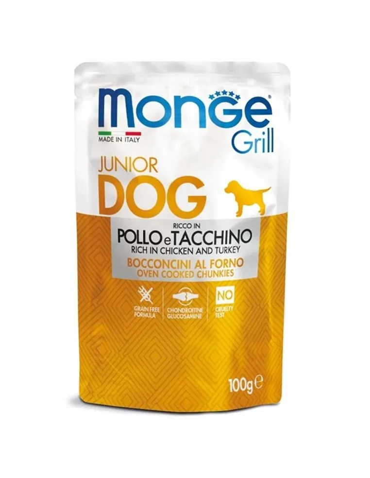 Monge Grill Dog Puppy Pollo e Tacchino 100 Gr