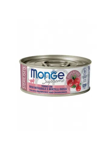 Monge Cat Supreme Sterilised Tonno Riso Mirtilli 80 Gr