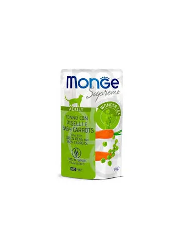 Monge Cat Supreme Adult Tonno Piselli Carote 80 Gr