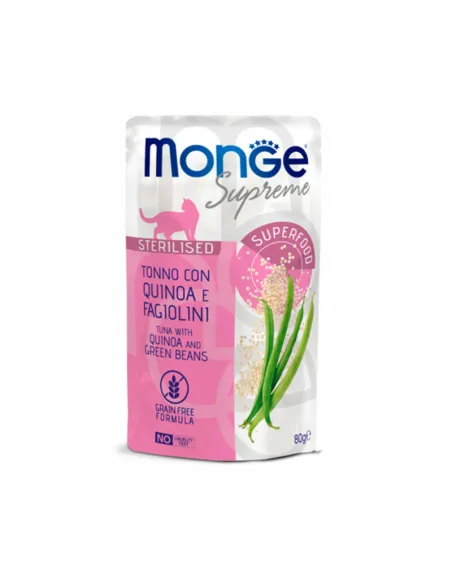 Monge Cat Supreme Sterilised Tonno Quinoa Fagiolini 80 Gr