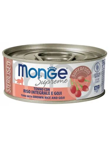 Monge Cat Supreme Sterilised Tonno Riso Goji 80 Gr