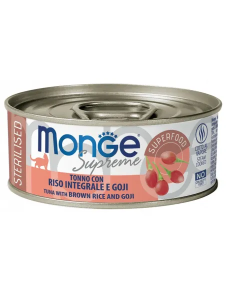 Monge Cat Supreme Sterilised Tonno Riso Goji 80 Gr Monge Cat Supreme Sterilised Tonno Riso Goji 80 Gr