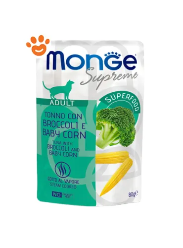 Monge Cat Supreme Adult Tonno Broccoli 80 Gr