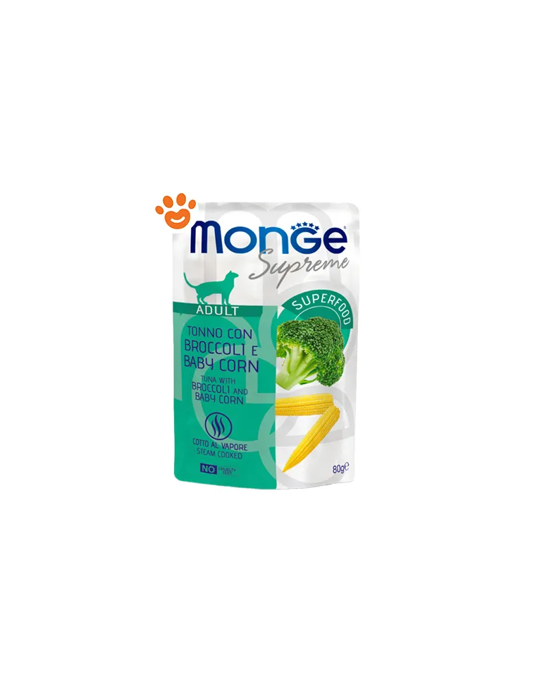 Monge Cat Supreme Adult Tonno Broccoli 80 Gr