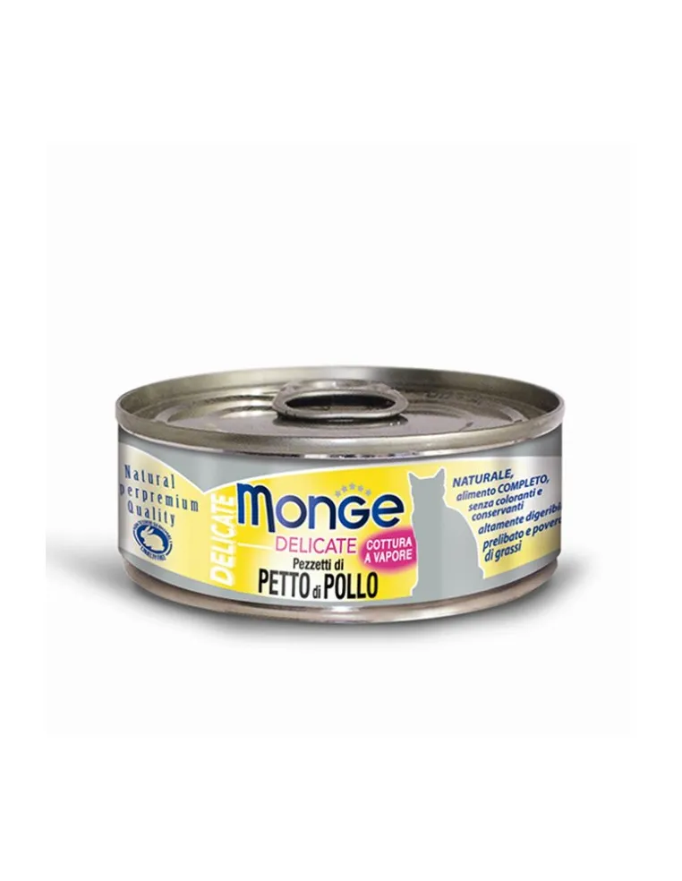 Monge Delc Petto Pollo Cat 80 gr