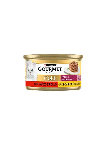 Gourmet Gold Intrecci Pollo e Manzo 85 Gr