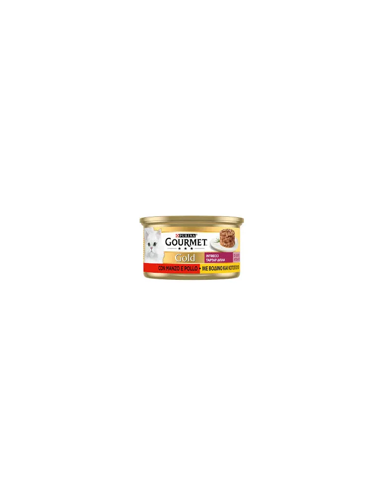 Gourmet Gold Intrecci Pollo e Manzo 85 Gr