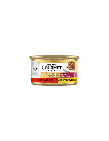 Gourmet Gold Intrecci Pollo e Manzo 85 Gr