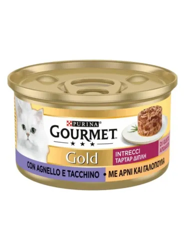 Gourmet Gold Intrecci Tacchino e Agnello 85 Gr
