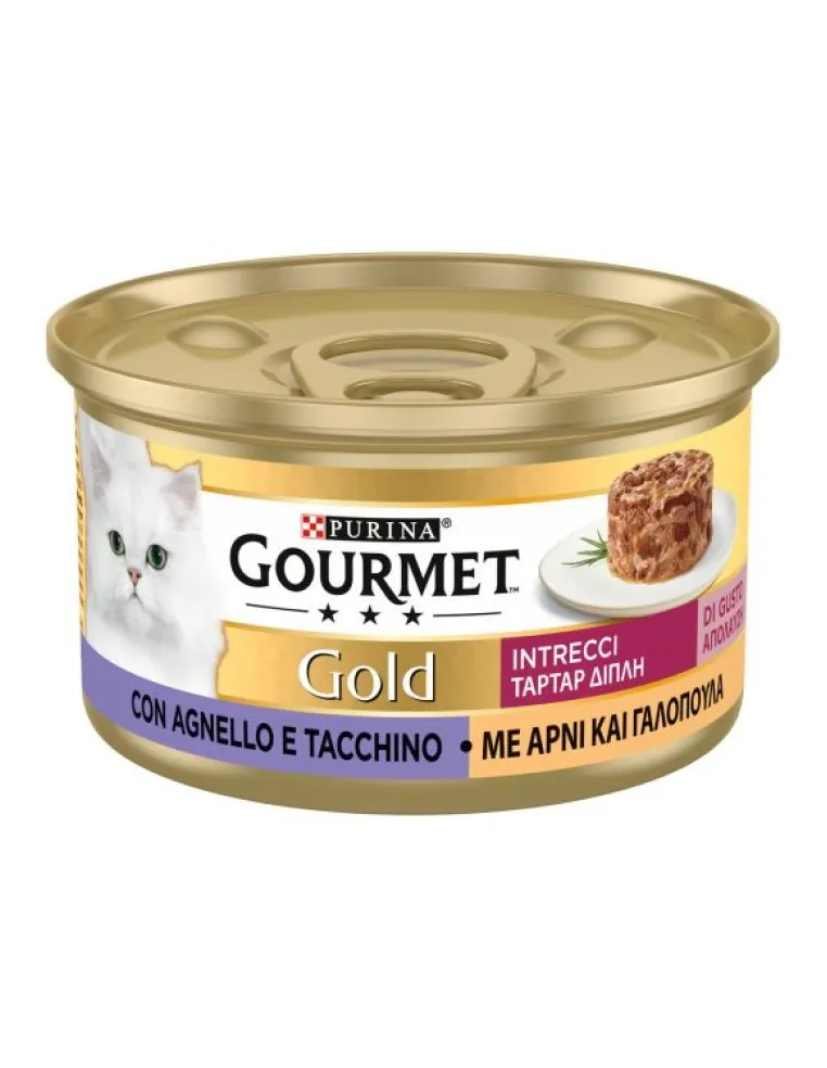 Gourmet Gold Intrecci Tacchino e Agnello 85 Gr