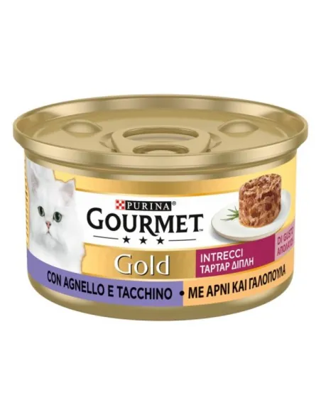 Gourmet Gold Intrecci Tacchino e Agnello 85 Gr