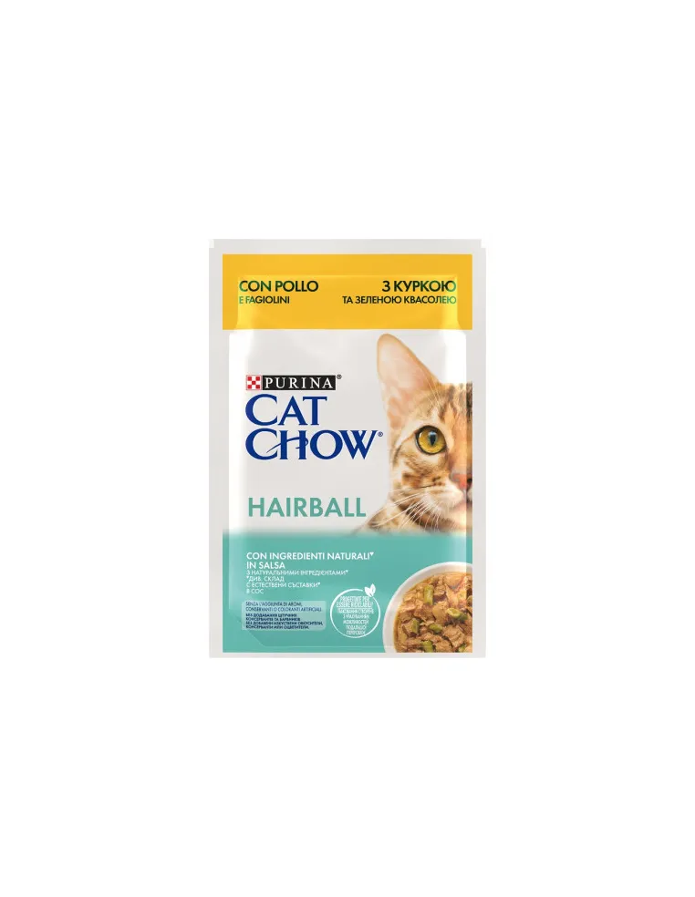 Cat Chow Hairball Pollo E Fagiolini 85 Gr