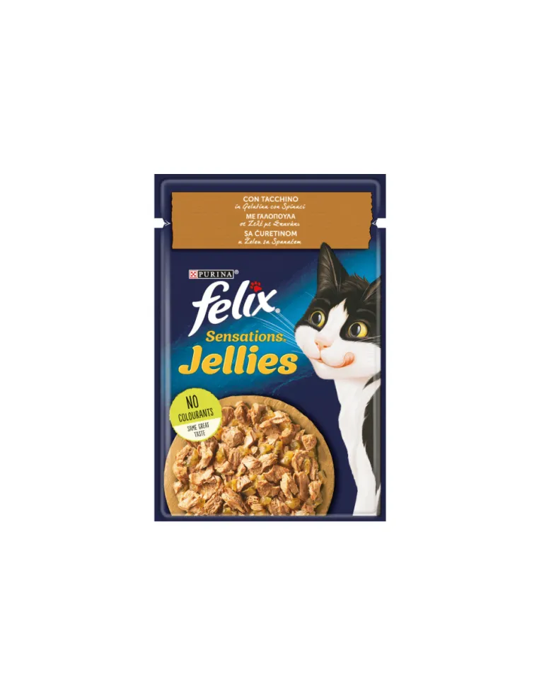 Felix Sensations Tacchino Spinaci 85 gr